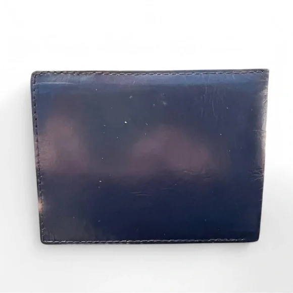 Vintage Dior Blue Calfskin Leather Bifold Wallet - Picture 3 of 5